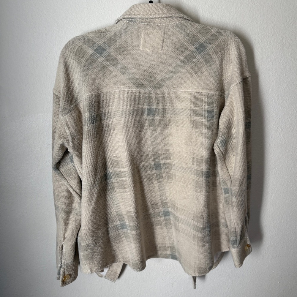 Neutral Flannel Shacket - image 4
